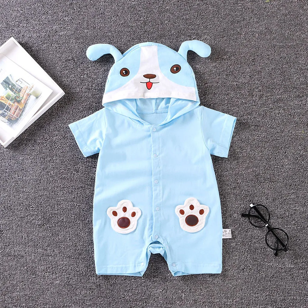 Baby Bodysuits Newborn Baby Boy Girls Cartoon Infant Rompers Jumpsuit Outfits Clothes