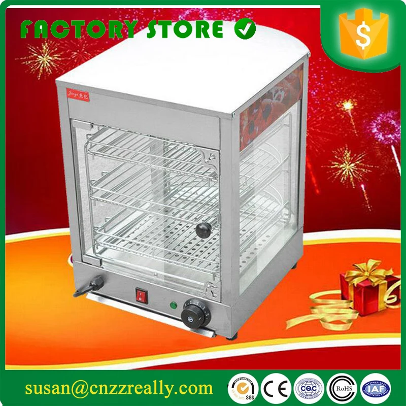 Curved Glass Warming Showcase Food Display Warmer Hot Food Heating