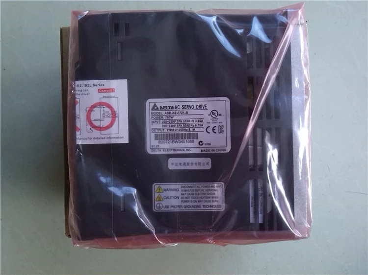 Новый Delta 750W Серводвигатель ASD B2 0721 B|750w servo|servo 750wdelta servo |
