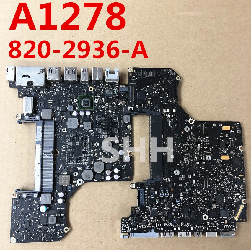 Calvas 820-2936 820-2936-B With SMC/BIOS Broken Logic Board For MacBook Pro 13 A1278 repair 