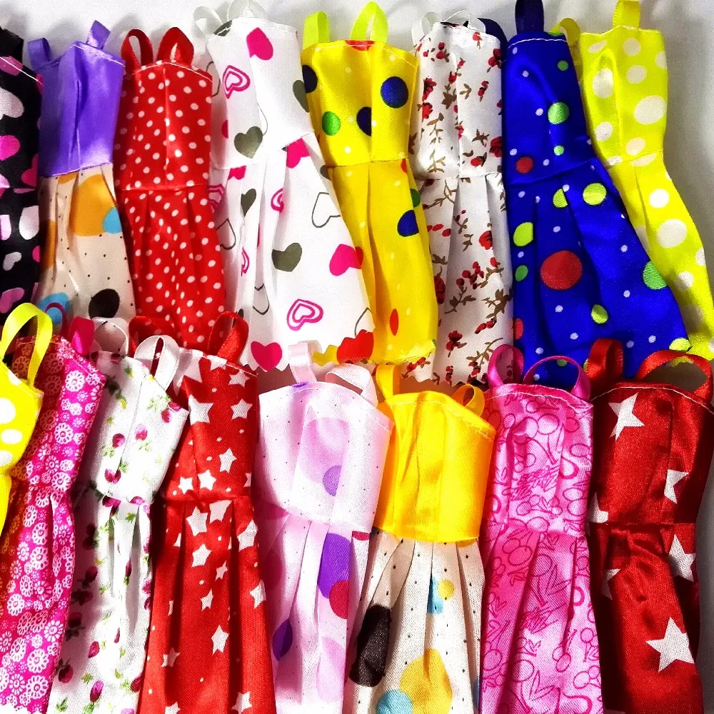 Красивая 14 шт./компл. ручной работы праздничная одежда модное платье для куклы Барби смешанный стиль, игрушки для девочек