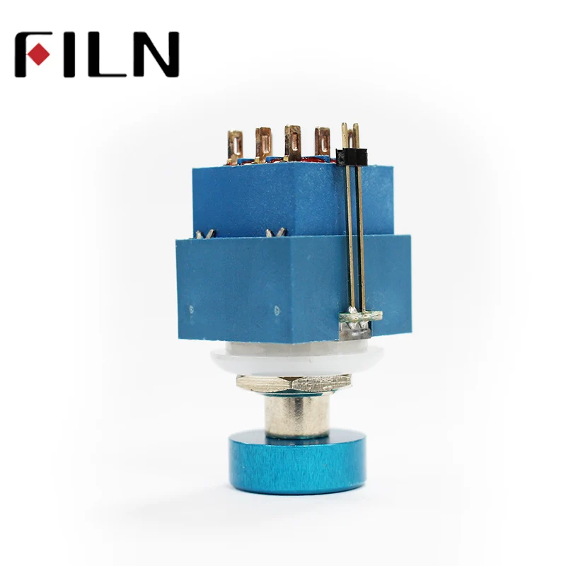 9 pin ring light alumunin cap Guitar Effects Pedal Box Stomp Foot Latching 3PDT Foot Switch Padel switch (12)
