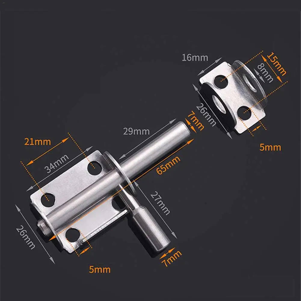 2 шт. 304 гладкий, нержавеющая сталь Болт защелки сверхпрочная дверь болты ворота дверной замок со щеколдой шпингалет дверной безопасный замок