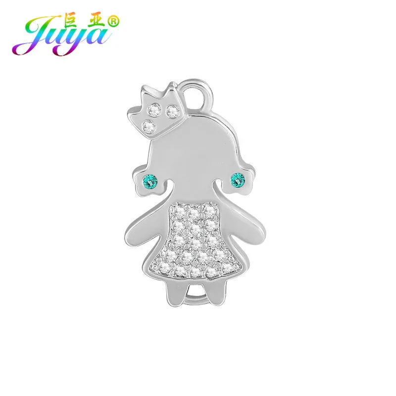 

Gold/Silver/Rose Gold Handmade Figure Boy Girl Charm Connectors Accessories For Women Fashion Charm Bracelets Earring DIY Making