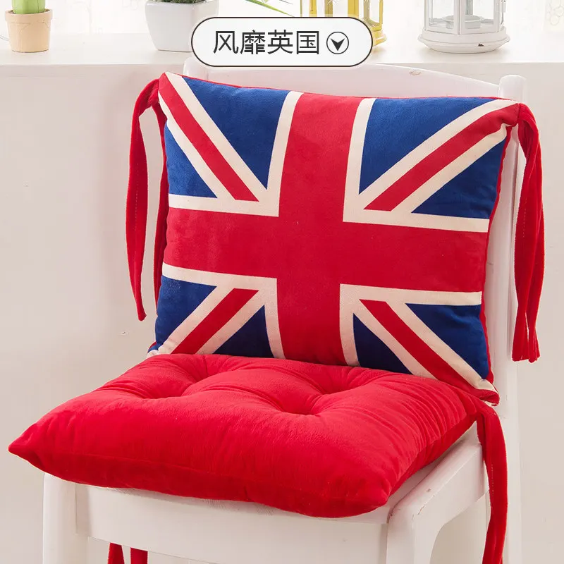 الكرتون الملتصقة كرسي وسائد المطبخ مقعد وسادة ل مكتب كرسي الملونة أريكة سادة متعدد الألوان الخلفي و مقعد وسادة حصيرة