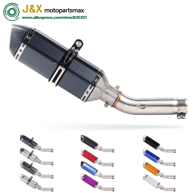 CB400 Slip On For Honda VTEC CB 400 N SF Super Four Motorcycle Exhaust Muffler Middle Link Pipe