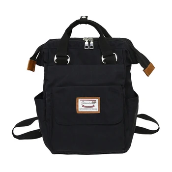 

Harajuku Canvas Women Backpack Girls Cute School Bags Teenager Travel Students Mochila Bolsa High Capacity Rucksack Summer New
