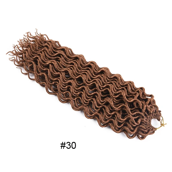TOMO искусственные Локи с кудрявыми концами 24 пряди/упаковка Омбре синтетические канекалон плетение волос коричневый жук 18 дюймов дреды - Цвет: #30