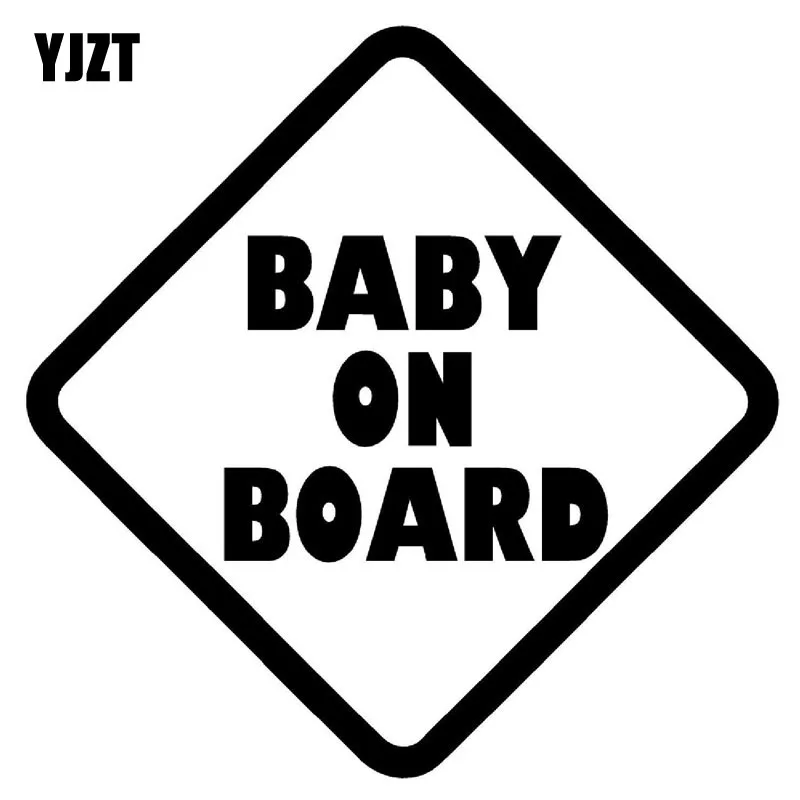 Модная виниловая наклейка YJZT BABY ON BOARD 15 х15 см автомобильная Стайлинг автомобиля