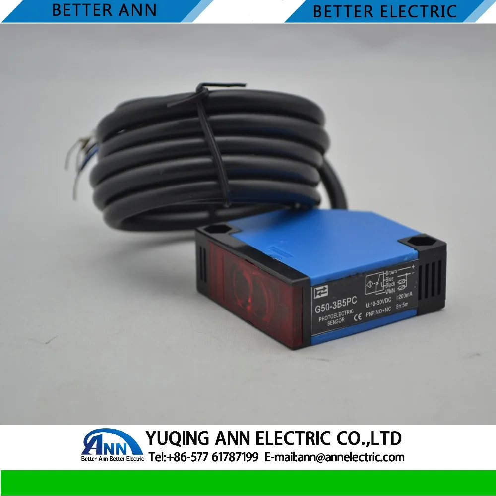 

photoelectric sensor G50-3A30PC,Diffuse type ,PNP NO+NC ,detect distance : 30cm, 10pcs/lots,common type