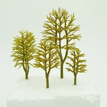 Atacado árvores em miniatura para brinquedos de construção de plástico ABS modelo trees N HO OO escala Z arquitetura ferrovia cenário paisagem