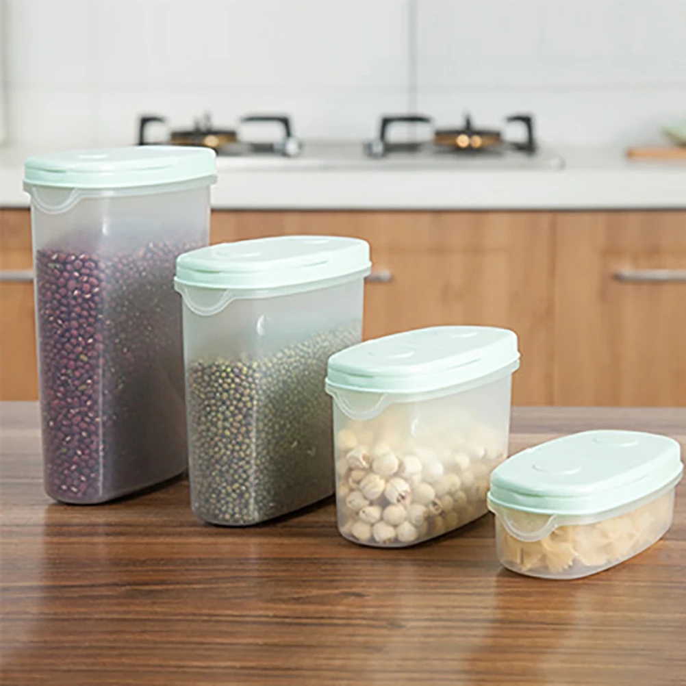 

Leakproof Plastic Airtight Storage Container Bottle for Cereal Sugar Flour Rice (Random Color) Kitchen Storage and Organizer