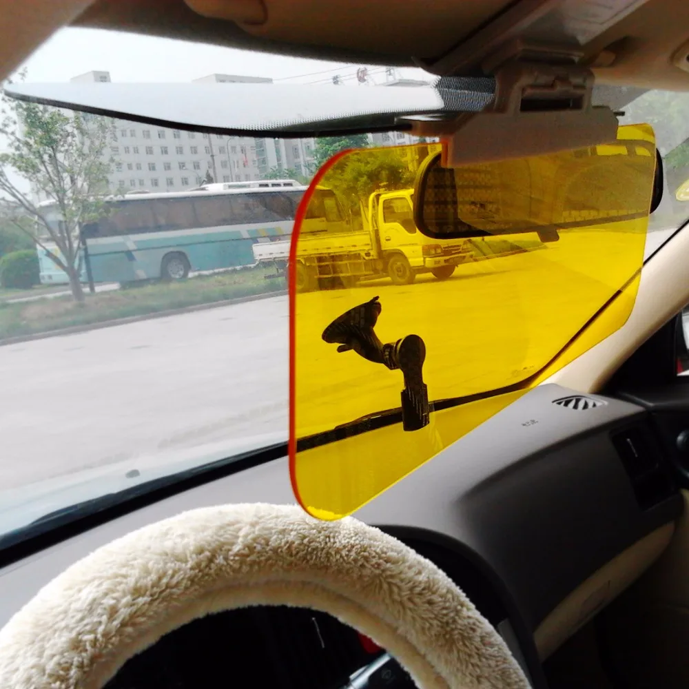 DWCX Anti-G.lare автомобиля Dazzle Очки День ночного видения вождения зеркало солнцезащитный козырек клип доска для Audi hyundai Mazda Ford