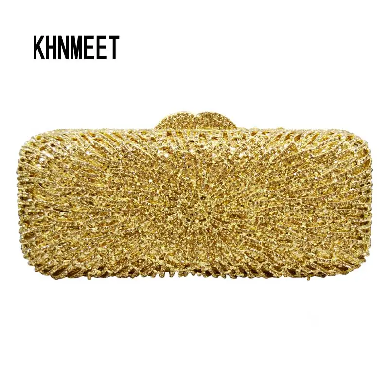 mk gold clutch bag
