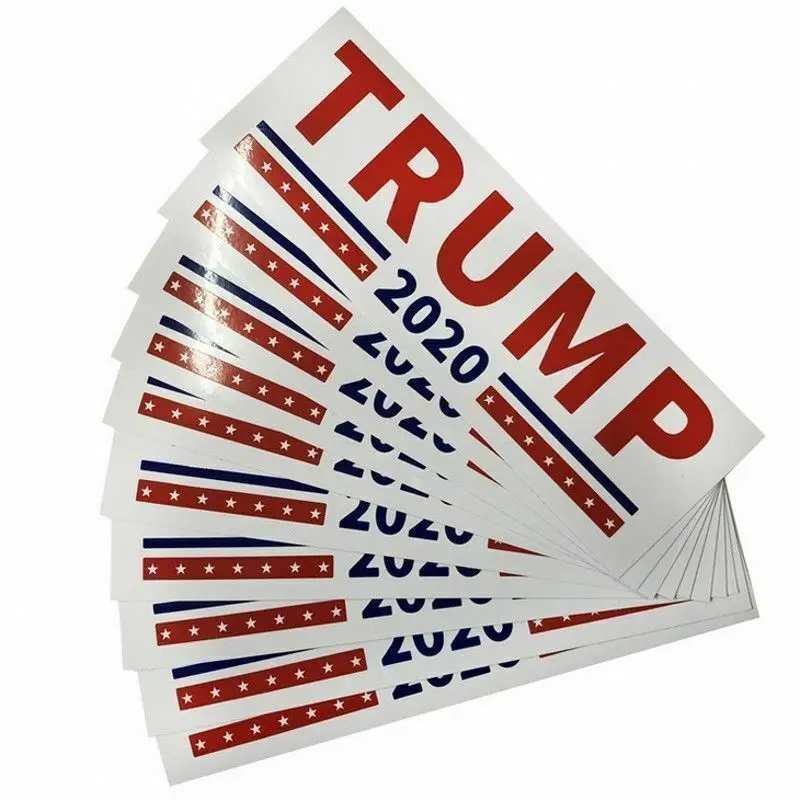 

10Pcs Donald Trump For President 2020 Bumper Sticker Keep Make America Great Decal for Car Styling