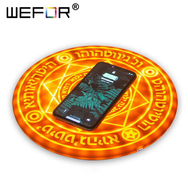 

WEFOR Magic Array Wireless Charger 10W Qi Wireless Universal Fast Charger Charging Pad for iPhone X S XR For Samsung Smart phone