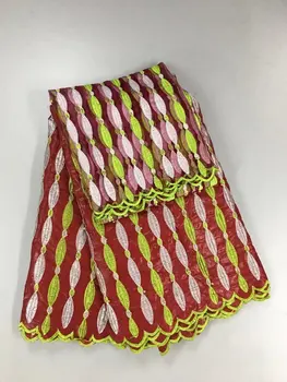 

red lace fabric match african bazin riche getzner with bead embroidered jacquard lace for nigerian women dresses 5yard+2yard/lot