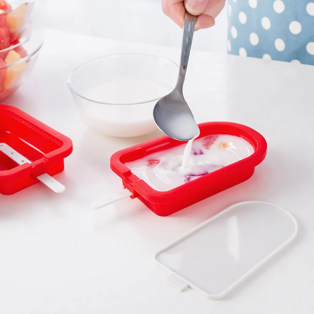 Летние DIY Форма для изготовления мороженого строительный блок мороженое эскимо набор инструментов Шоколадный леденец кубические Формочки лоток для мороженого на палочке кубические формы