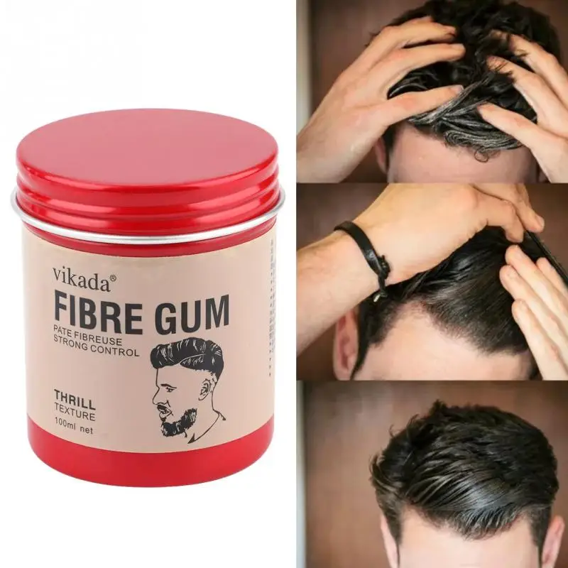 100g Men Retro Hair Oil Wax Hair Styling Gel Strong Hold Finished