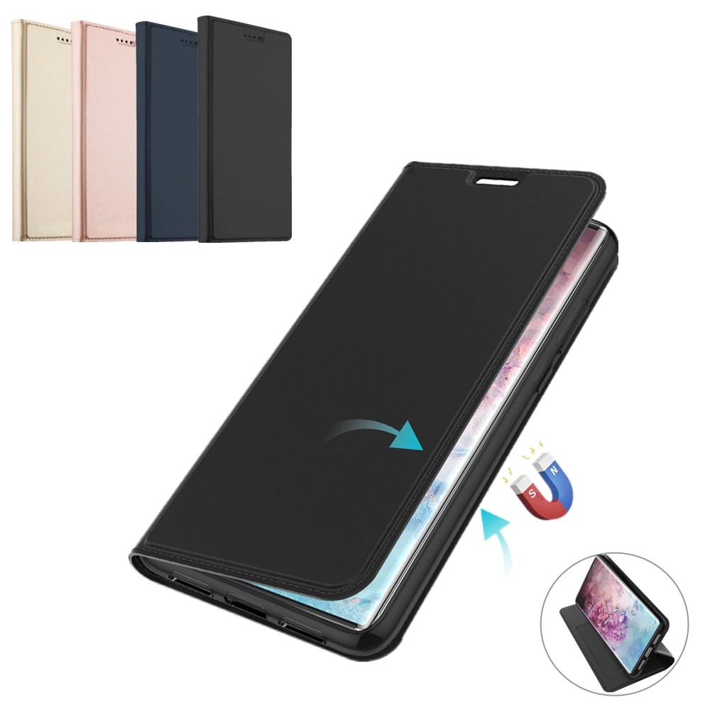 

for Samsung Note 10 Plus 6.8 Case Leather Flip Cover with Stand Shockproof Cover for Samsung Galaxy Note 10 Note10 6.3 Case Card