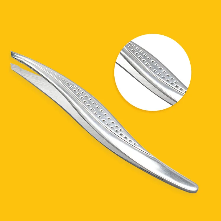 

1pc Stainless Steel Makeup Tools Willow Shaped Eyebrow Clip Tweezers Tweezer