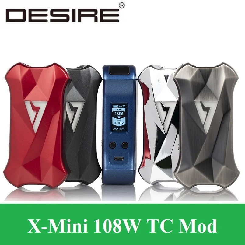 

Desire X Mini 108W TC Mod Vape E Cigarette 18650 21700 Battery Box Mod Vs Voopoo Drag Mini Vaporizer Electronic Cigarette