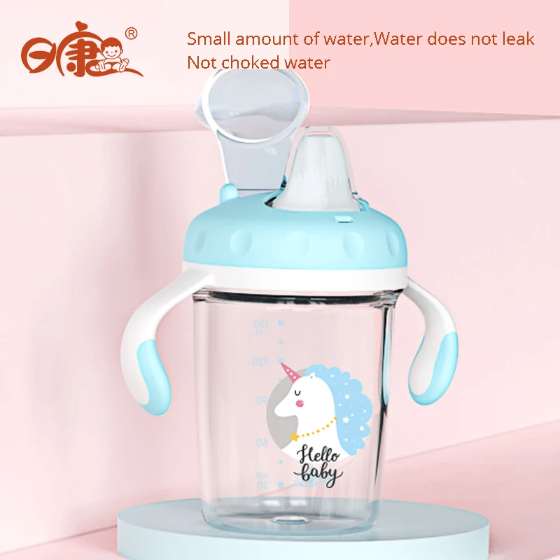 

Duckbill Cup Drinker Cups Children Feedkid Prevent Falling Leakproof Anti-choke Drinker With A Straw Water Bottle For Children
