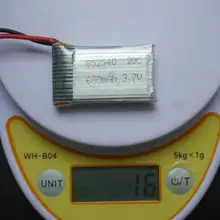 2 PCS/LOT 3.7 V 680 mAh 20C Drone Rechargeable Li-polymère Batterie 852540 Pour Syma X5C CX-30 RC Quadcopter pièces