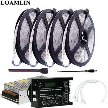 

5M~20M 5050SMD 30Leds/m RGB Led Strip Flexible Light TC420 Programable Time RGB Led Controller DC12V Led Trnasformer Kit