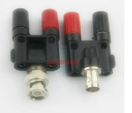 

2SET BNC Male / Female to female double 4MM banana plug adapter Q9 instrumentation oscilloscope conversion head