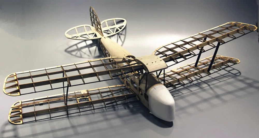 RC самолет лазерная резка самолетик из пробкового дерева набор TigerMoth DH 82 рамка без