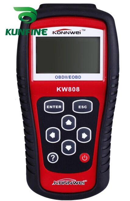 KUNFINE KW808 OBDII автоматический сканер OBD2 считыватель кодов многоязычный инструмент
