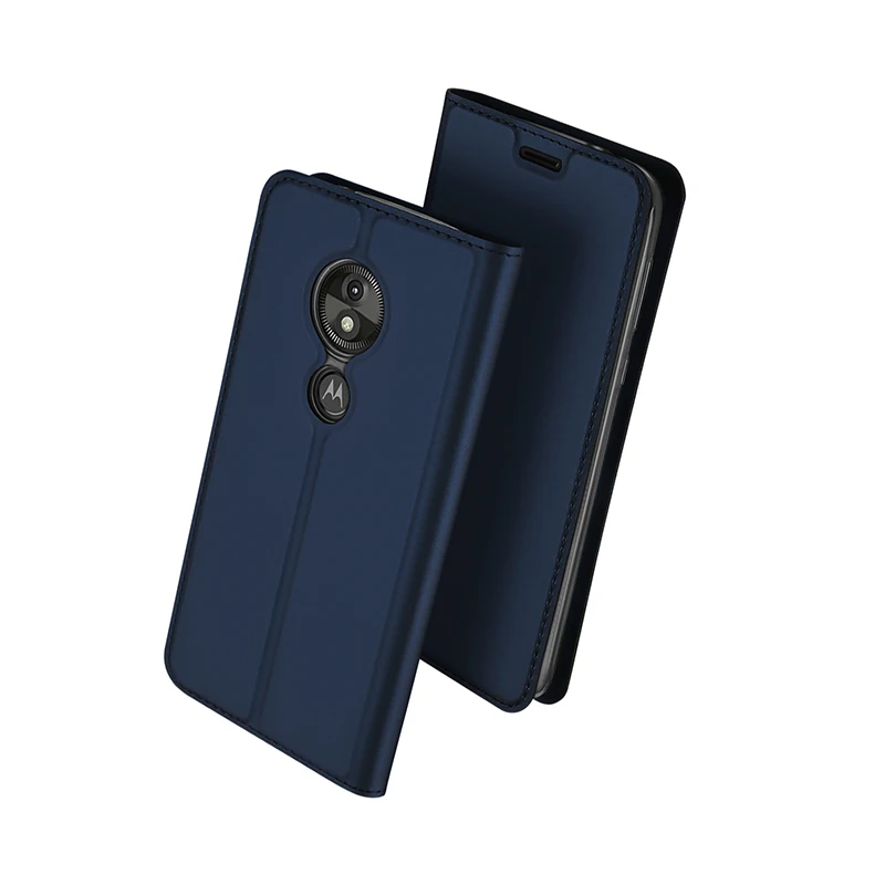 Люксовый Телефон чехол для телефона Motorola E5 Play из кожи с магнитной откидной