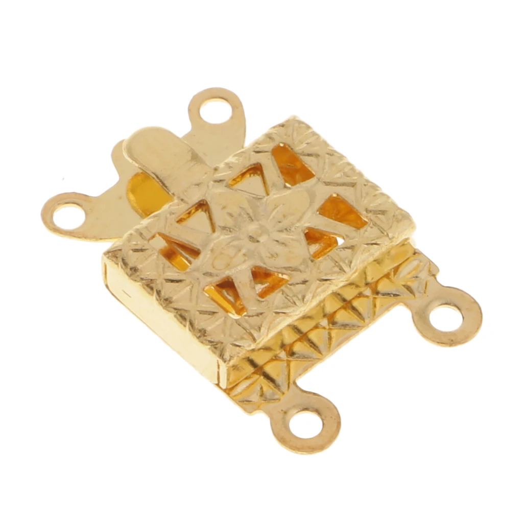 10pcs Metal Bracelet Necklace Jewellery Findings Connectors Box Clasps Buckles DIY Crafts Jewelry