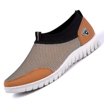 

2019 High Quality Sneakers Men New Breathable Summer Mens Shoes Fashion Comfortable Flats Mens Shoes Casual Mesh Men Shoes