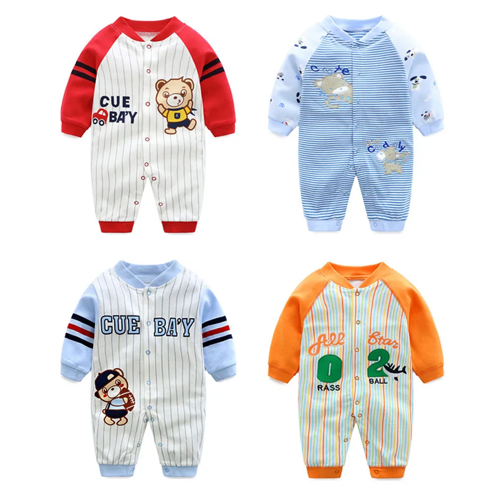 Infant Baby Clothing Cotton Long Sleeve Unisex Comfortable Baby Rompers