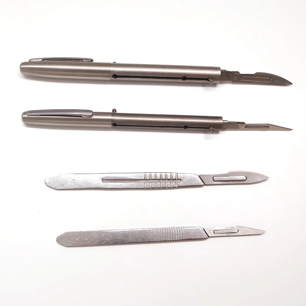 

Stainless steel castrating knife cutting blade animal use for pig scalpel livestock feeding & watering supplies