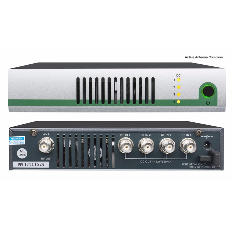 

Professional Stage Active Antenna Combiner AC3 for ear Monitor System UHF AC3000 Active broadband antenna combiner KIT