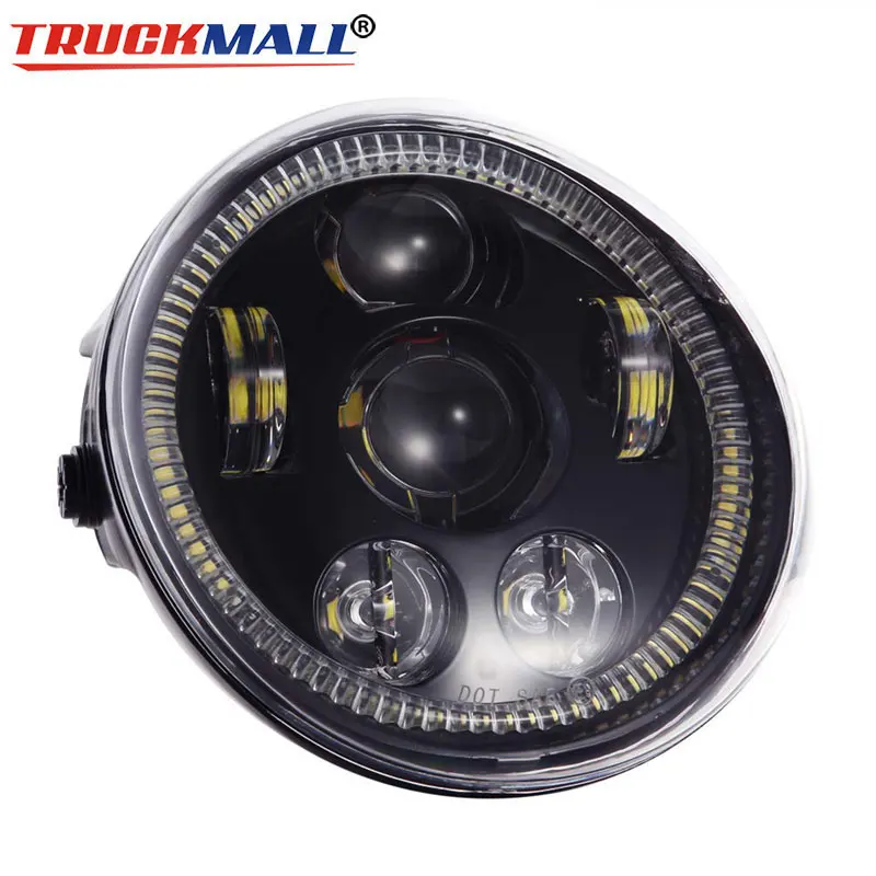 

New DRL Angel Eye LED Headlight with Halo Ring Daytime Running Light For Motorcycle VRSCA V-Rod VRod Night Rod Special