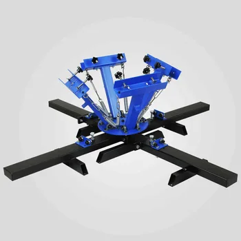 

Brand New 4 Color 4 Station Silk Screening Screenprint Press Screen Printing Machine