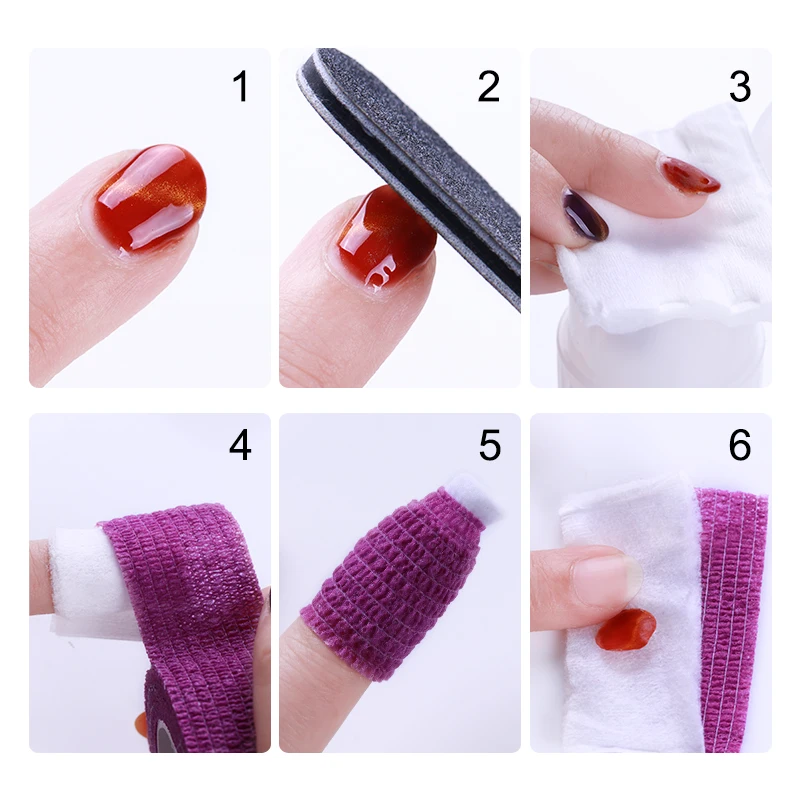 BORN PRETTY гель для снятия лака для ногтей бандаж цветной липкий ролик лента для ухода за кожей защита инструменты для дизайна ногтей случайный цвет