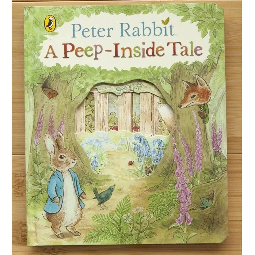 

Peter Rabbit A Peep-Inside Tale English Educational 3D Flap Picture Books Baby Early Childhood gift For Children reading