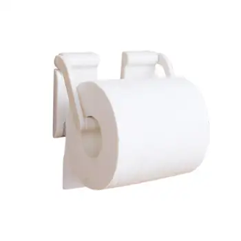 

Adjustable Toilet Paper Holder White Magnet Roll Paper Holders Home Kitchen Bathroom Accessories