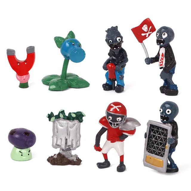 Plants Vs Zombies Set Toys PVZ Collection Dolls Plants Zombies PVC