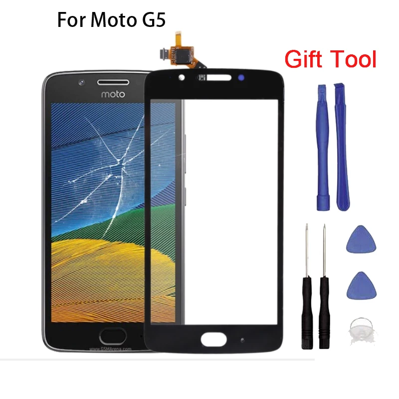

New Touch screen For Moto G5 5.0" Touch Screen Digitizer Front Glass Touch Panel Replacement + tool