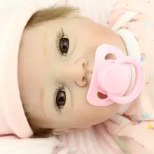 55 см милый малыш силиконовые куклы для девочек реалистичные baby реального живого бонекас игрушки для детей