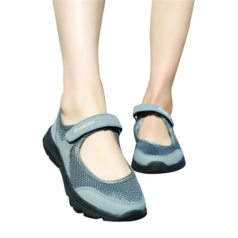 Fashion Sneakers Women Shoes Summer Sandals Anti Slip Fitness Running Sports Shoes 2cm Heels Breathable Running Shoes #2N06 (48)