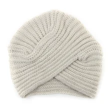 Модная зимняя шапка женская войлочная шапка женский тюрбан головной убор шапки для женщин повязка для волос шапка для девочек Croceht шапочки