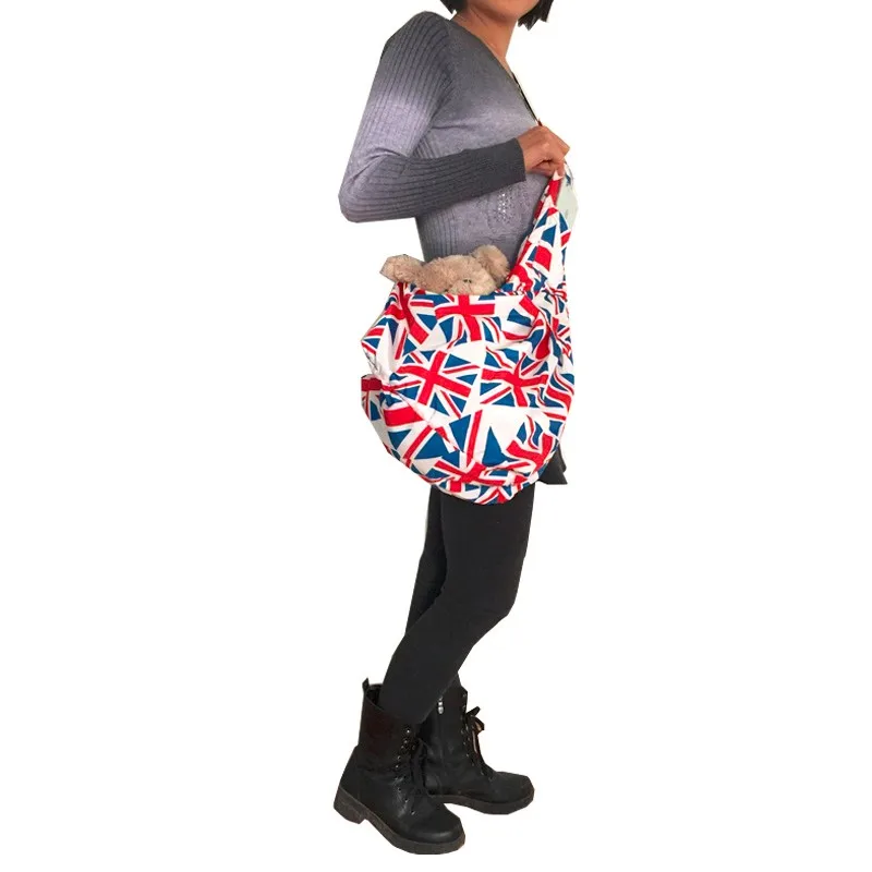Новое поступление Флаг Великобритании печать Стиль Pet слинг собака кошка сумка по CPAM сумка для собаки