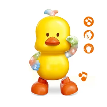 

Baby Musical Dancing Electric Duck Toy Toddler Educational Interactive Electric Hip Pop Kids Early Learning Puzzle Toys Gifts